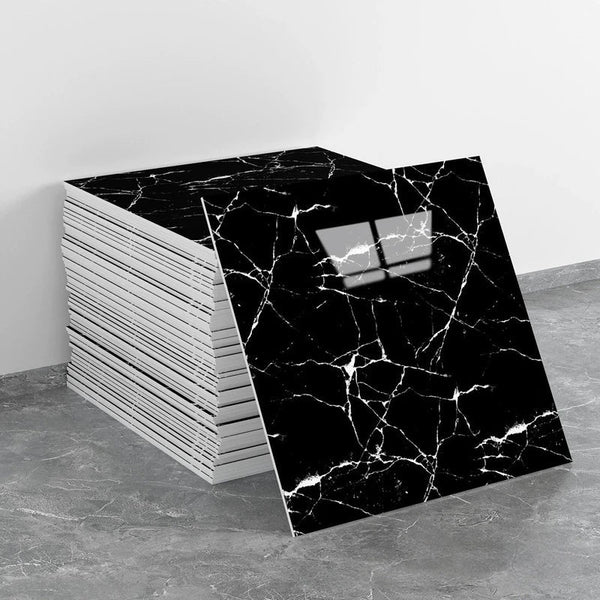 ✨ Self-Adhesive Vinyl Tile Stickers, Waterproof Floor & Wall Decor Tiles for Home Renovation