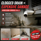🔧 AC Drain Cleaner Tool, Clear Clogs Fast, No Plumber Required