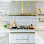 🏠 100Pcs Glossy White PVC Peel and Stick Backsplash Tile, 3''x6'' Self-Adhesive Subway Tile for Kitchen Bathroom Wall Decor