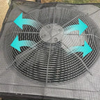 🌬️ Heavy-Duty Full Mesh Air Conditioner Cover, All-Season Outdoor AC Unit Protector, Rainproof Dust Cover