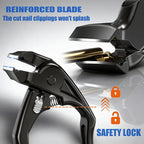 ✂️ Extra Long Handle Toenail Clipper for Seniors, Black Curved Tip Sharp Durable Blade