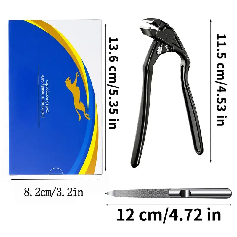 ✂️ Extra Long Handle Toenail Clipper for Seniors, Black Curved Tip Sharp Durable Blade