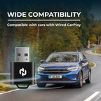 📻 Wireless CarPlay & Android Auto Adapter｜USB‑C Plug‑and‑Play Wired to Wireless Bluetooth Car Audio Converter