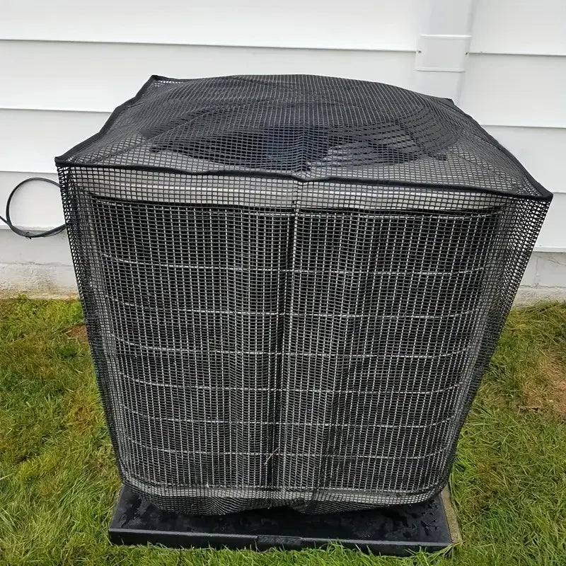 🌬️ Heavy-Duty Full Mesh Air Conditioner Cover, All-Season Outdoor AC Unit Protector, Rainproof Dust Cover