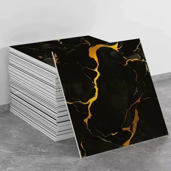 ✨ Self-Adhesive Vinyl Tile Stickers, Waterproof Floor & Wall Decor Tiles for Home Renovation