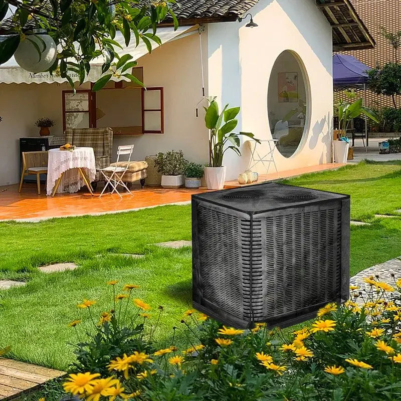 🌬️ Heavy-Duty Full Mesh Air Conditioner Cover, All-Season Outdoor AC Unit Protector, Rainproof Dust Cover