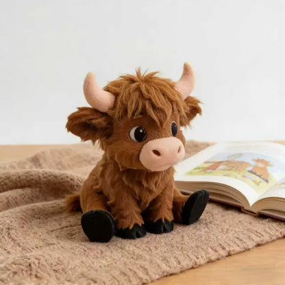3D Printed Highland Cow Desk Pet Decor